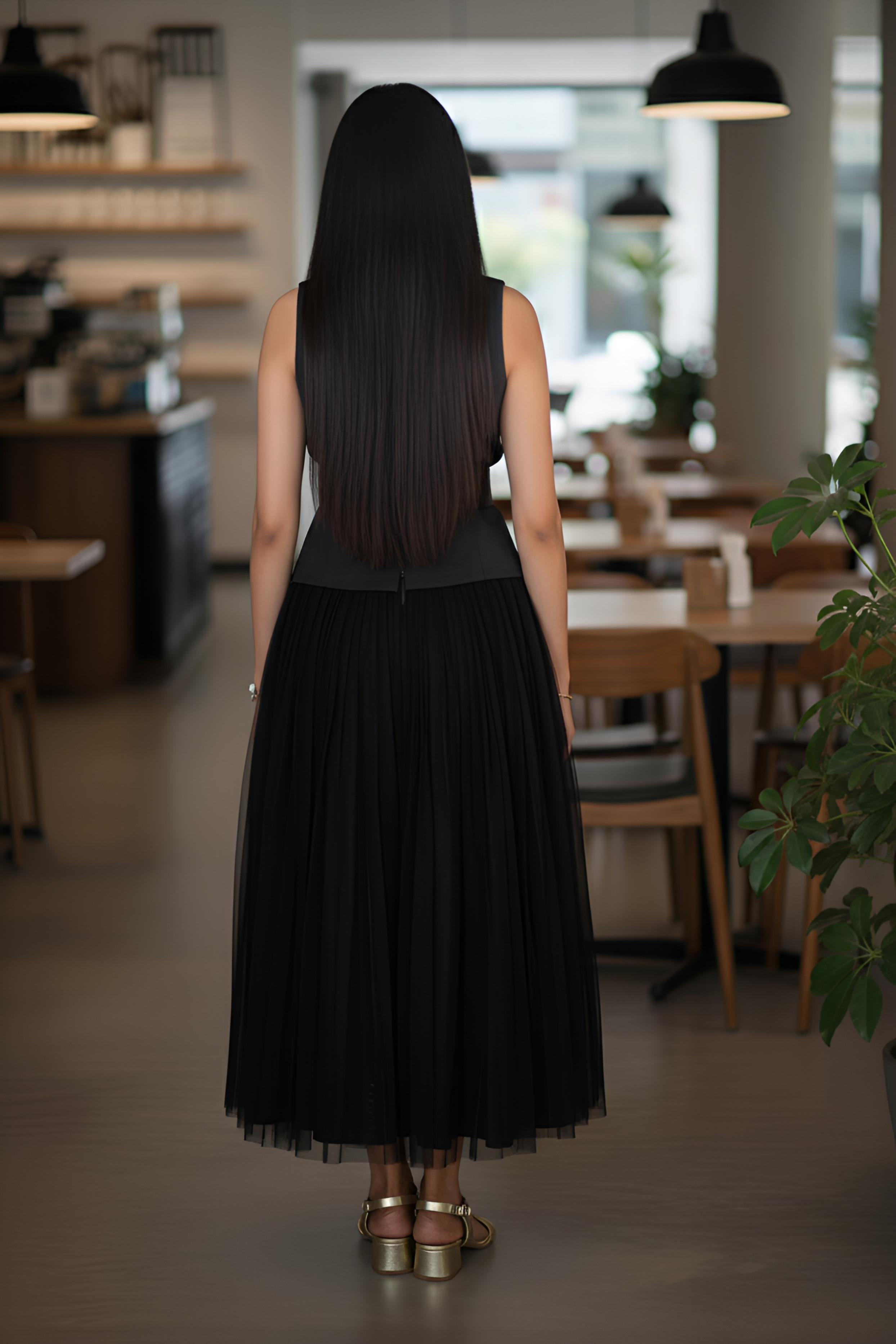 Black On Black Skirt Set - Bold & Classic